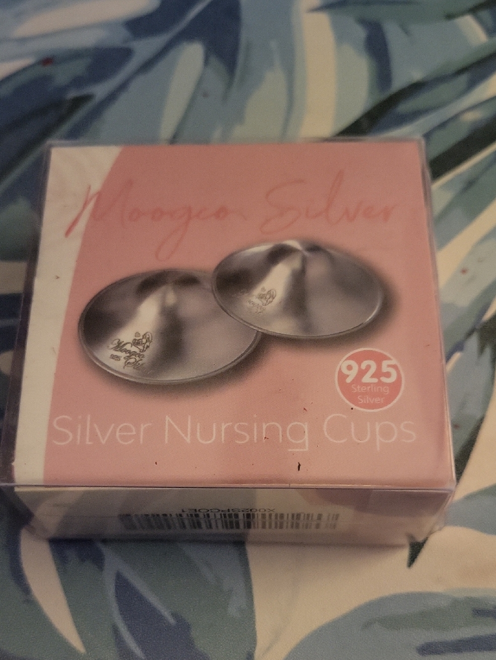 Moogoo Silver 925 Sterling Silver Nursing Cups - Silver